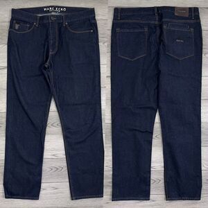 Marc Ecko Cut & Sew Men Size 36 Straight Leg Cotton Dark Wash Denim Classic Jean